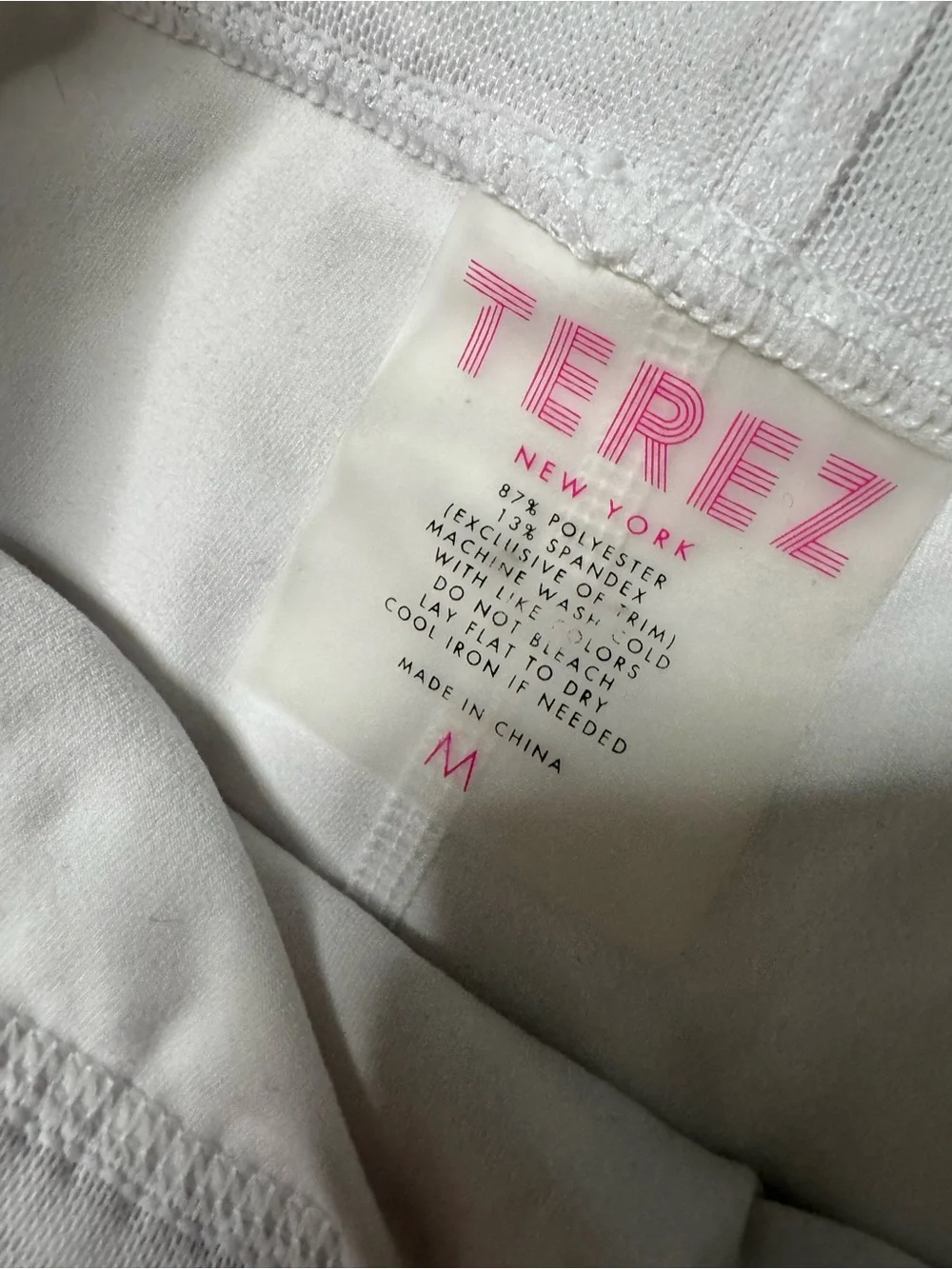 Terez TLC Mesh Layover Tennis Skirt in white - Picture 5 of 10